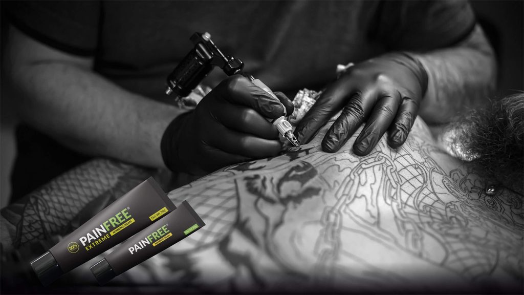 Painfree bedövningskräm produkter för tatuering